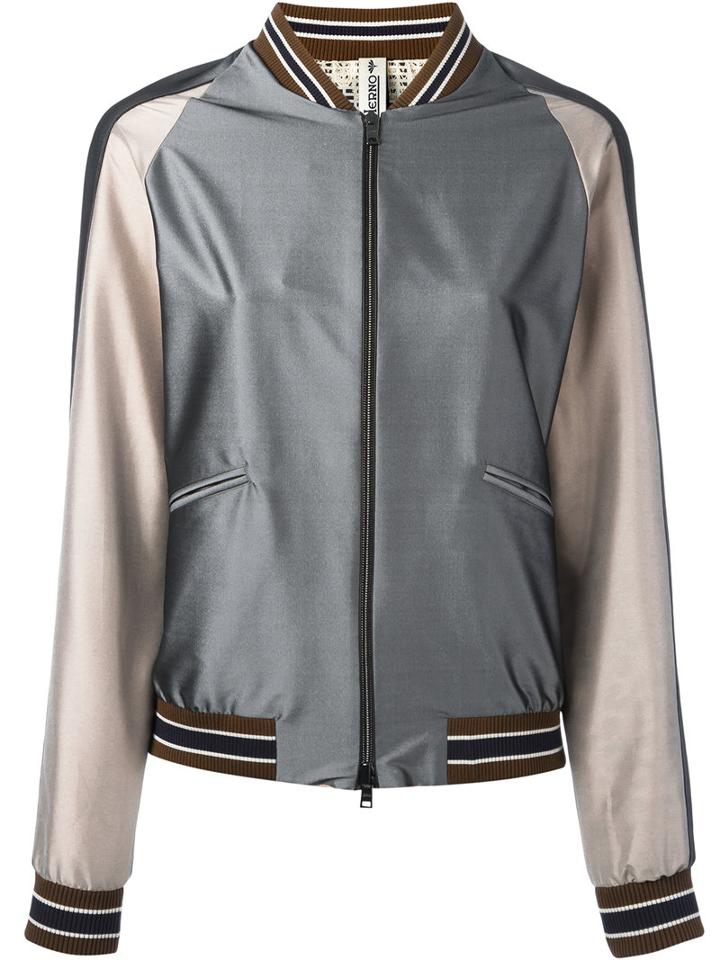 Herno - Bomber Jacket - Women - Polyester/polyamide/spandex/elastane - 42, Grey, Polyester/polyamide/spandex/elastane