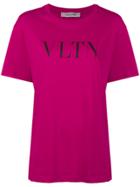 Valentino Vltn Printed T-shirt - Pink & Purple