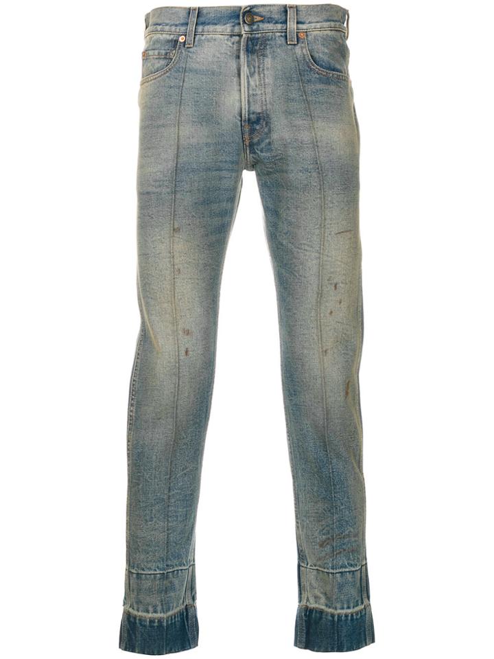 Gucci Stained Punk Jeans - Blue