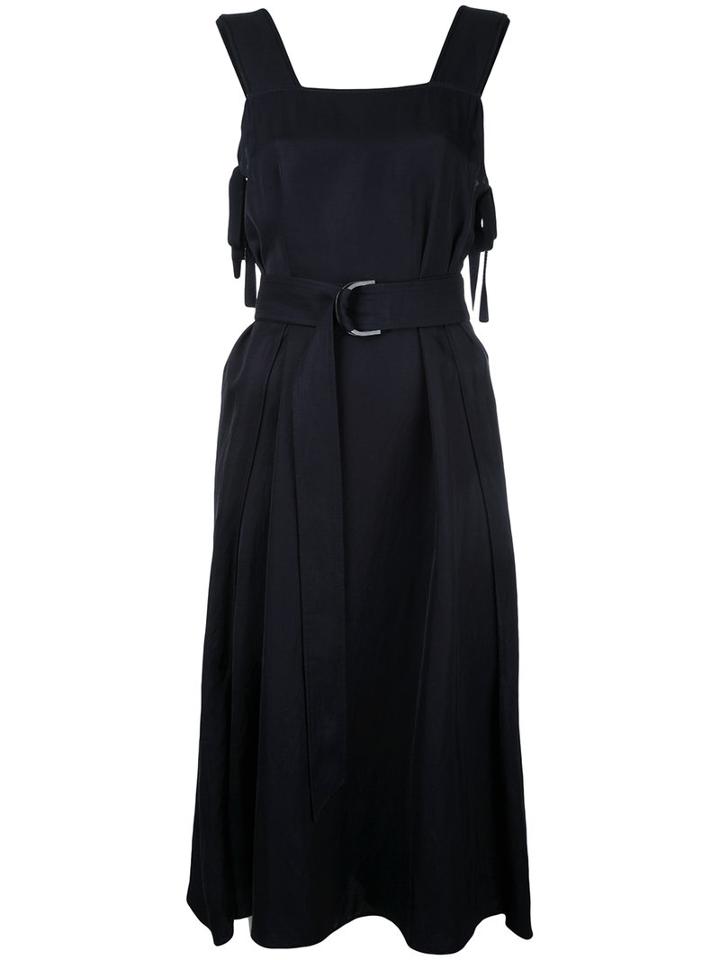 Rito - Apron Dress - Women - Linen/flax/rayon - 38, Black, Linen/flax/rayon