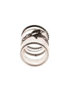Werkstatt:münchen Rosebud Ring Set - Silver
