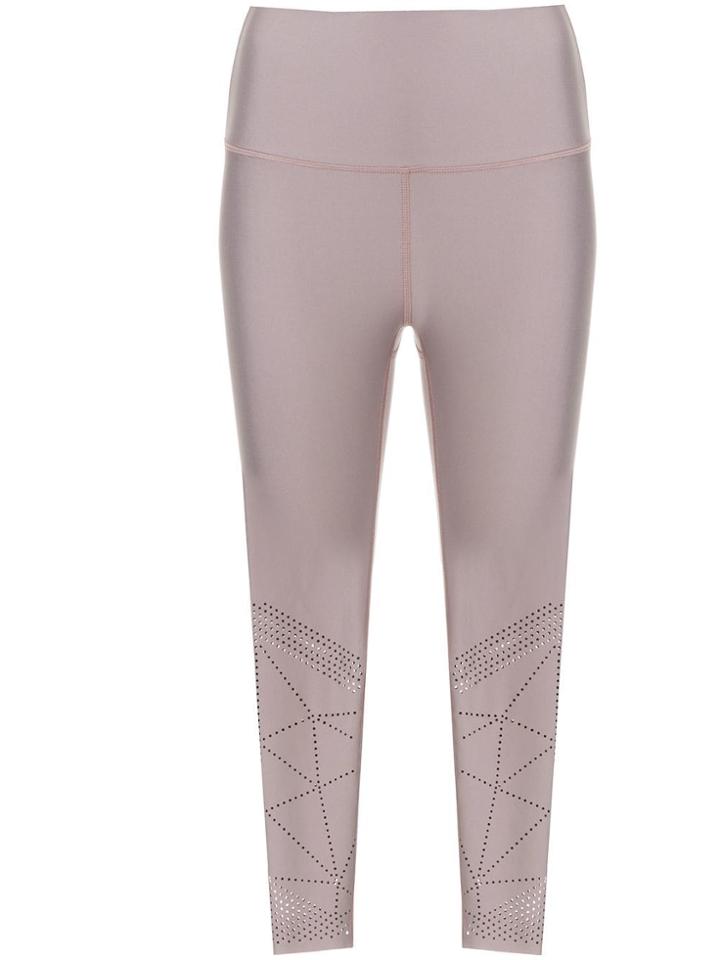 Nimble Activewear Studio To Street 7/8 Laser Cut Leggings - Pink &