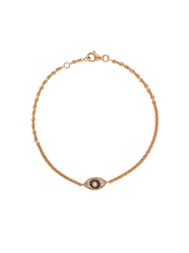 Alinka Evil Eye Diamond Bracelet, Women's, Metallic