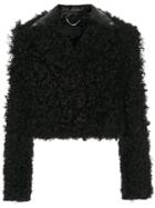 Alexander Wang Cropped Textured Jacket - Black