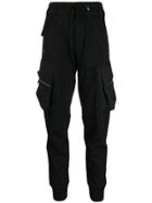 High By Claire Campbell Cargo Track Pants - Black