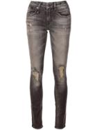 R13 'alison' Skinny Jeans, Women's, Size: 31, Grey, Cotton/spandex/elastane