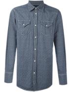 Dsquared2 All-over Chain Print Shirt, Men's, Size: 50, Blue, Cotton