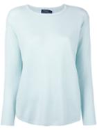 Polo Ralph Lauren Curved Hem Jumper, Women's, Size: Small, Green, Cashmere