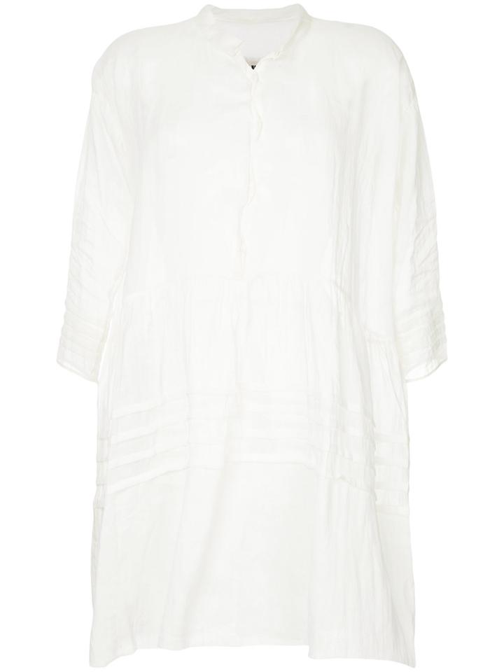 Uma Wang Flared Shirt Dress - White