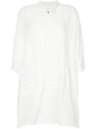Uma Wang Flared Shirt Dress - White