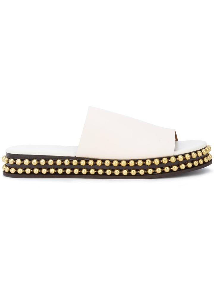 Chloé Sawyer Slides - White