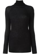 Haider Ackermann Roll Neck Long Sleeves Sweater, Women's, Size: Medium, Black, Polyamide/viscose/wool/virgin Wool
