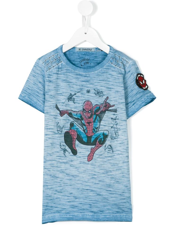 Courage And Kind Kids - Spider-man T-shirt - Kids - Cotton - 10 Yrs, Blue