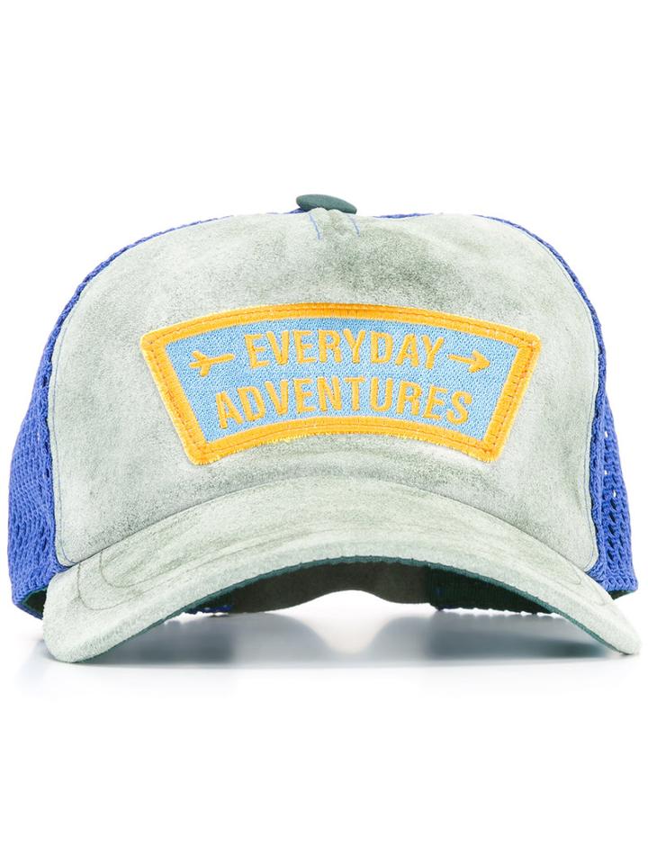 Golden Goose Deluxe Brand - Venice Cap - Women - Cotton/leather/polyester - One Size, Green, Cotton/leather/polyester