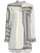 Etro Silk Geometric Print Shirt - Grey