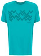 Track & Field Zig Print T-shirt - Blue