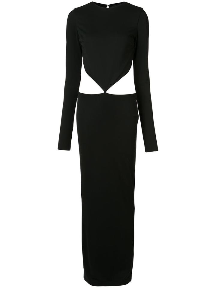Haider Ackermann - Waist Cut-out Maxi Dress - Women - Spandex/elastane/viscose - S, Black, Spandex/elastane/viscose