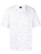 3.1 Phillip Lim Boxy T-shirt - Receipt Print - White
