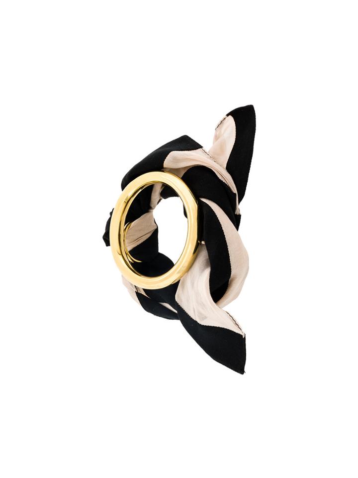 Marques'almeida Ring Detail Tied Choker - Black