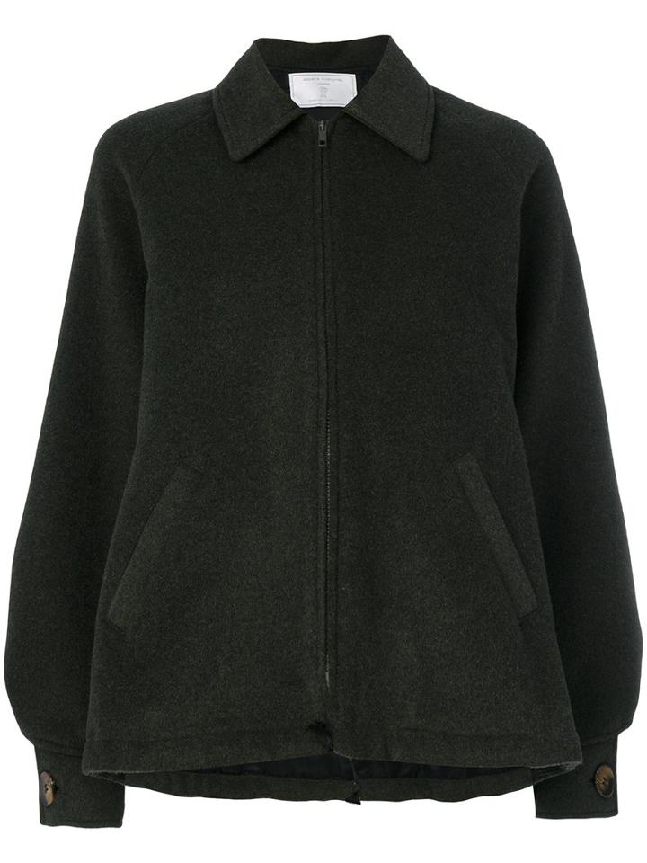 Société Anonyme - Bon Ton Bomber Jacket - Women - Cashmere/wool - M, Green, Cashmere/wool