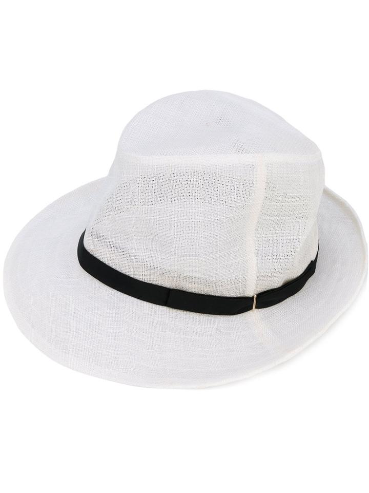 Ca4la - Woven Panama Hat - Women - Silk/abaca - M, White, Silk/abaca