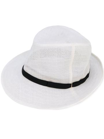 Ca4la - Woven Panama Hat - Women - Silk/abaca - M, White, Silk/abaca