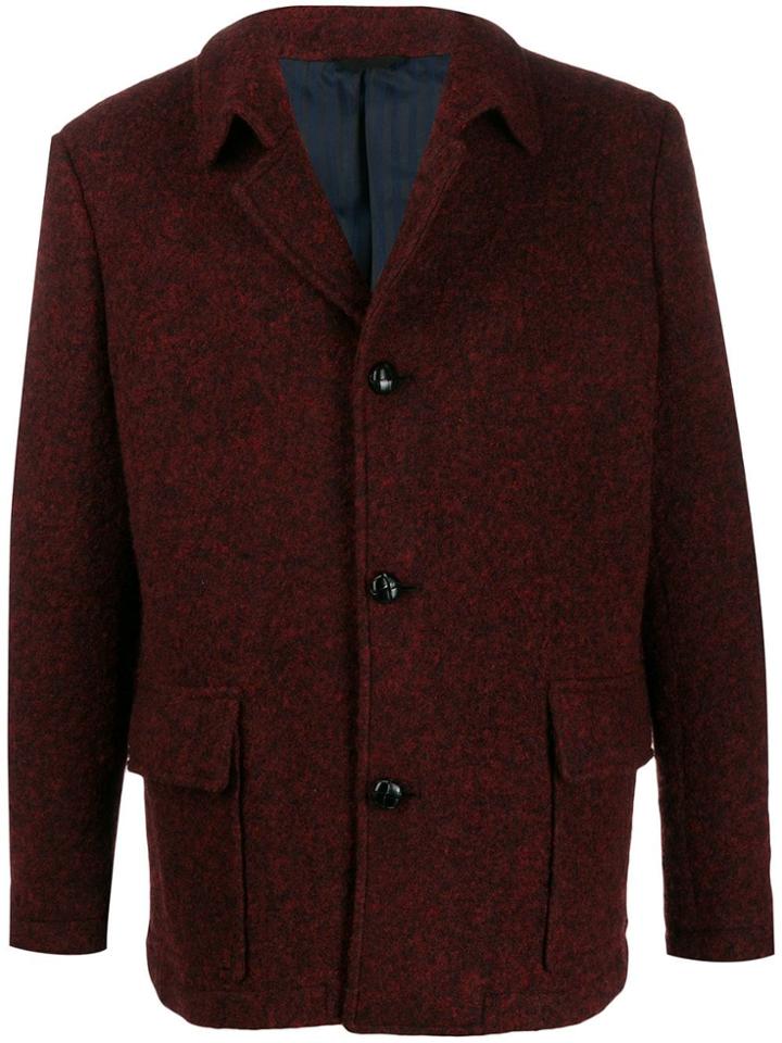 Mp Massimo Piombo Patch Pocket Coat - Red