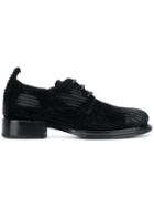 Ann Demeulemeester Corduroy Lace-up Shoes - Black