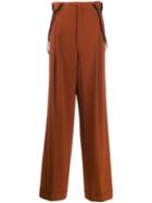 Jean Paul Gaultier Pre-owned Suspender Trousers - Brown