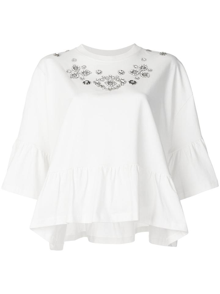 Mcq Alexander Mcqueen Jeweled T-shirt - White