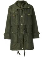 Michael Michael Kors - Metallic Button Coat - Women - Polyester - Xxs, Green, Polyester