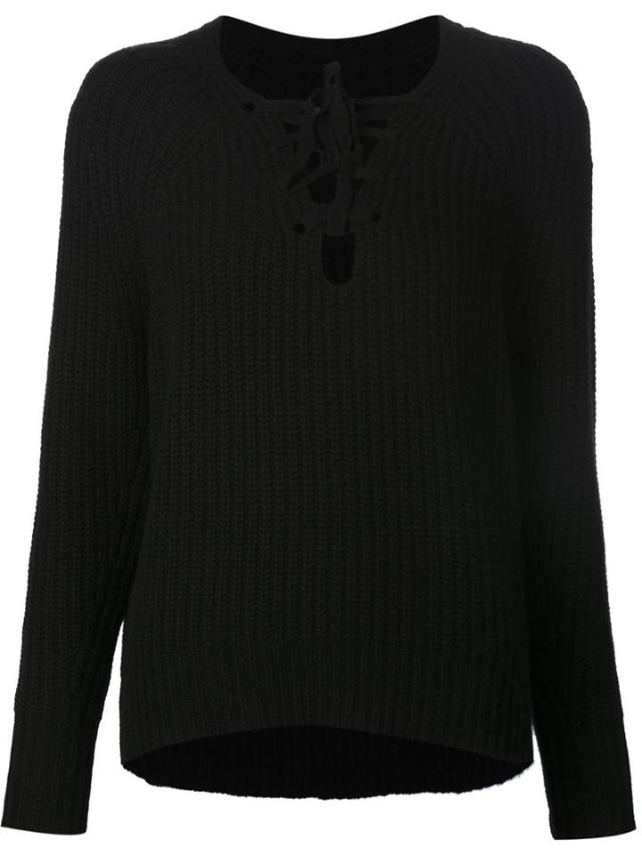 Nili Lotan Front Tie Sweater