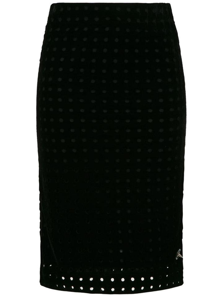 À La Garçonne Midi Pencil Skirt - Black