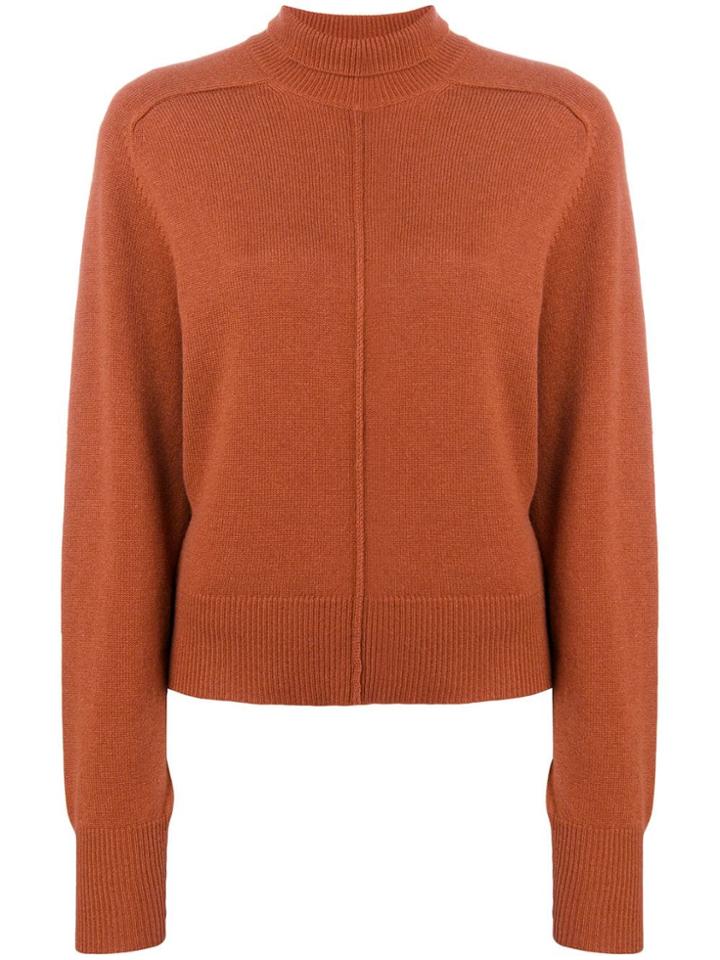 Chloé Mock Neck Sweater - Brown