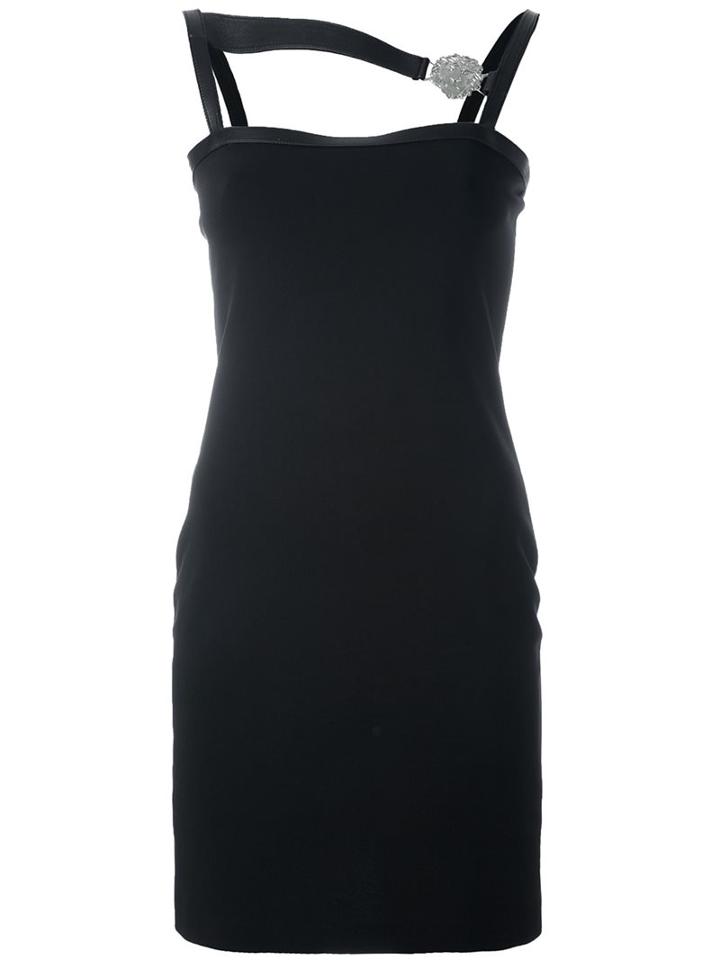 Versus Asymmetric Strap Embellished Dress