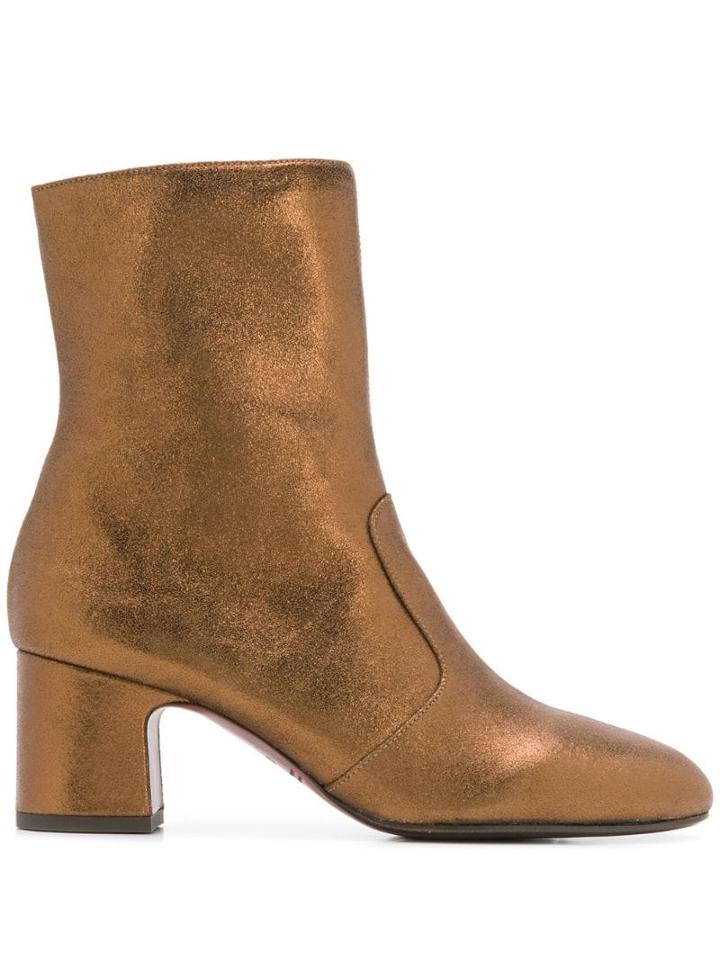 Chie Mihara Nanaylon Metallic Ankle Boots - Brown