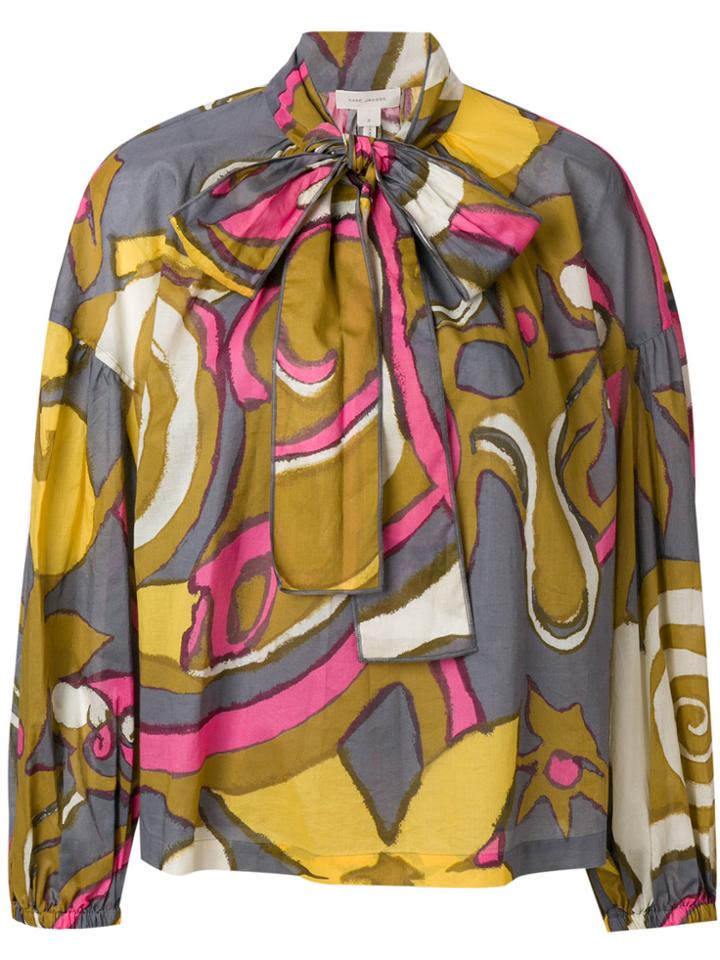 Marc Jacobs Patterned Pussy Bow Blouse - Multicolour