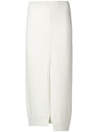 Mrz Front Split Skirt - White