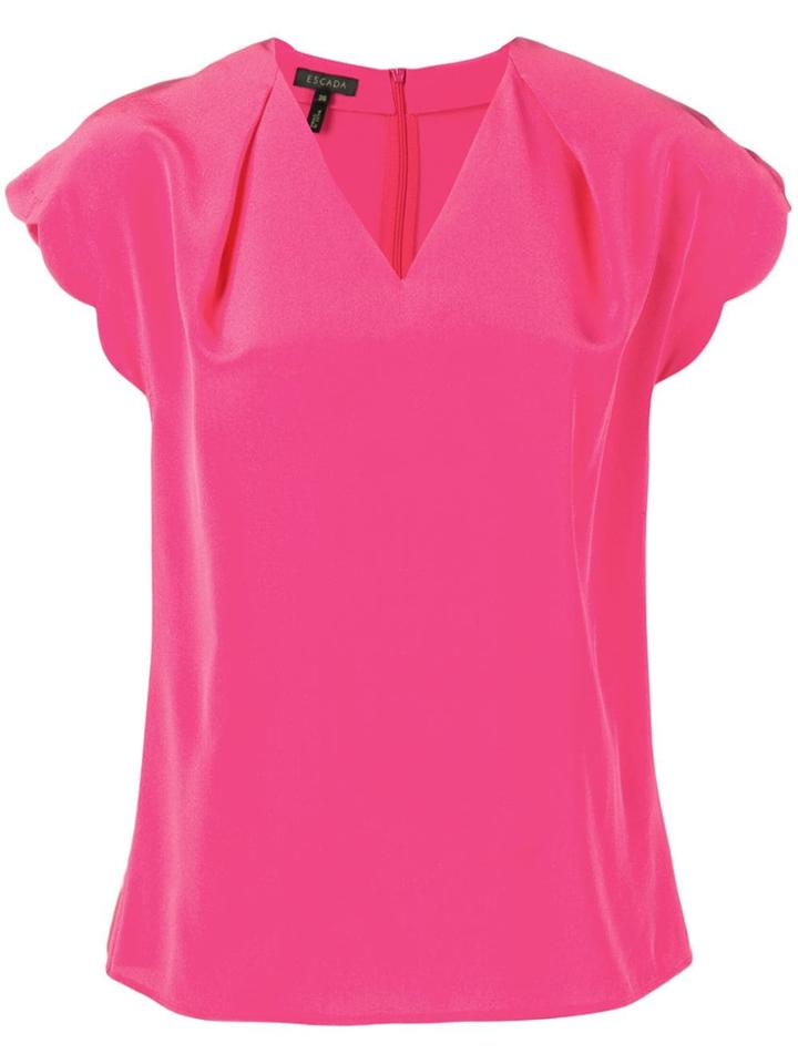Escada V-neck T-shirt - Pink