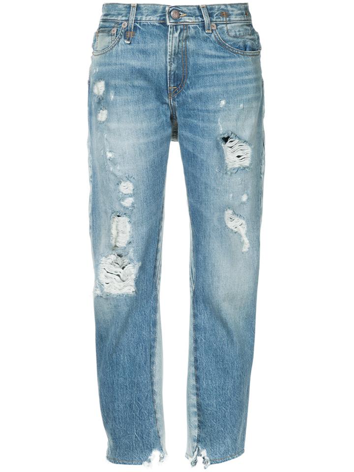 R13 Keaton Double Back Jeans - Blue