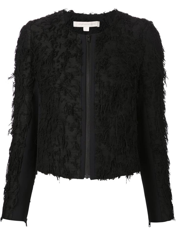 Jonathan Simkhai Frayed Zip Jacket
