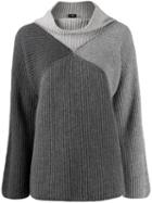Ps Paul Smith Ribbed Roll-neck Jumper - Grey