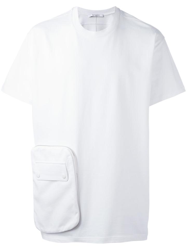 Givenchy Columbian-fit Pocket Detail T-shirt, Men's, Size: Large, White, Cotton