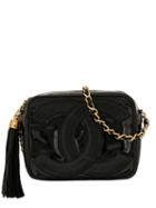 Chanel Pre-owned Fringe Cc Single Chain Shoulder Bag - Black