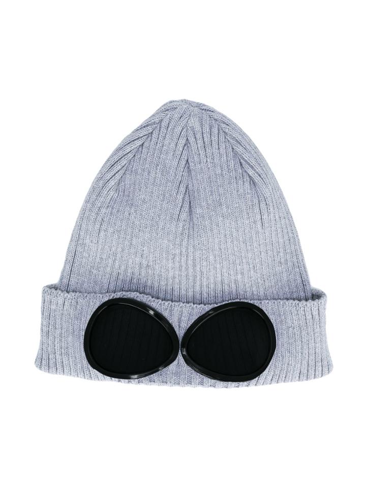 Cp Company Kids Teen Goggle Beanie - Grey