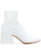 Mm6 Maison Margiela Sock Ankle Boots - White