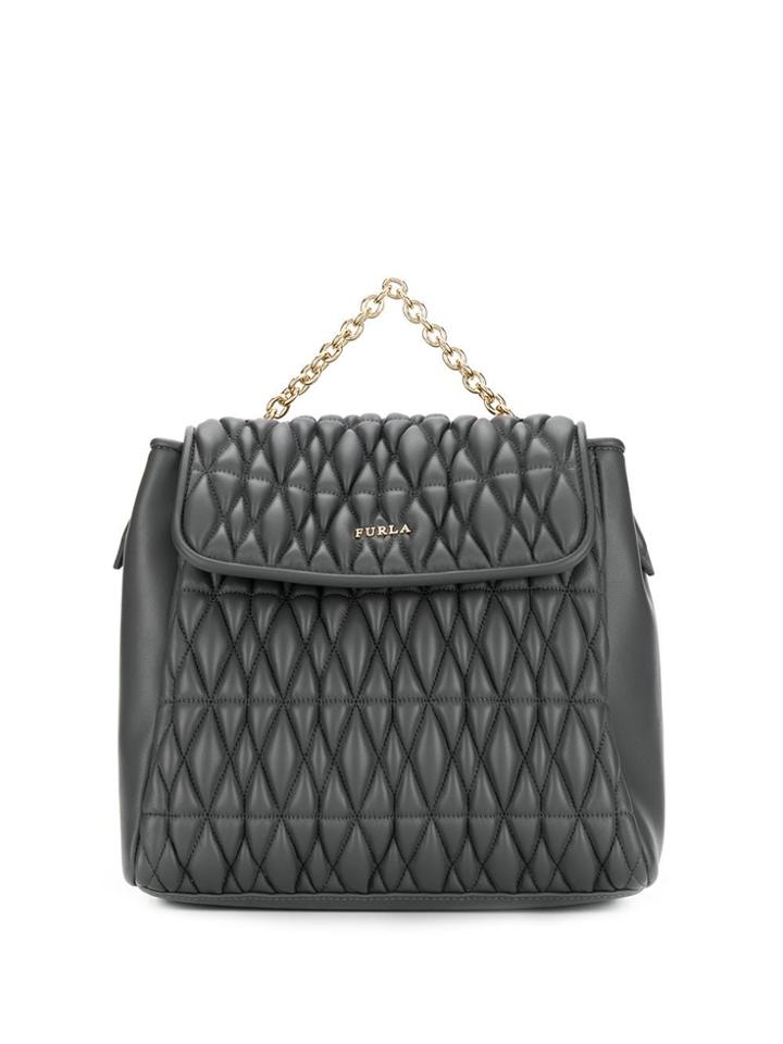 Furla Pin Cometa Backpack - Grey