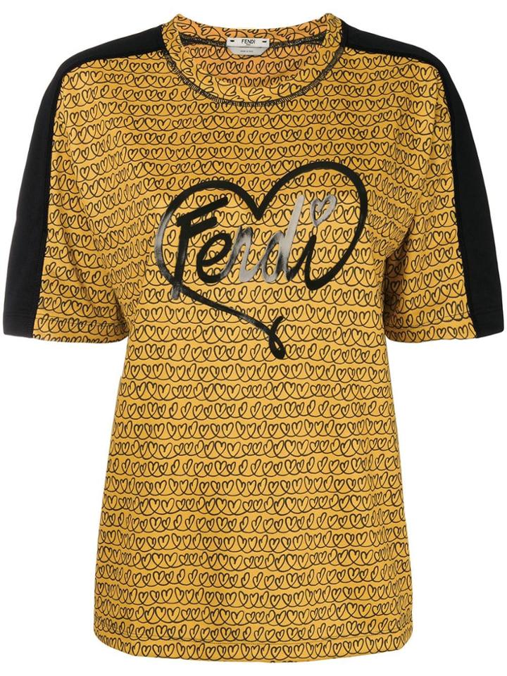Fendi Short-sleeve Printed T-shirt - Yellow