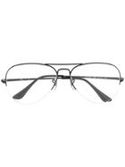 Ray-ban Aviator Framed Glasses - Black