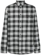 Givenchy Embroidered Plaid Flannel Shirt - Blue